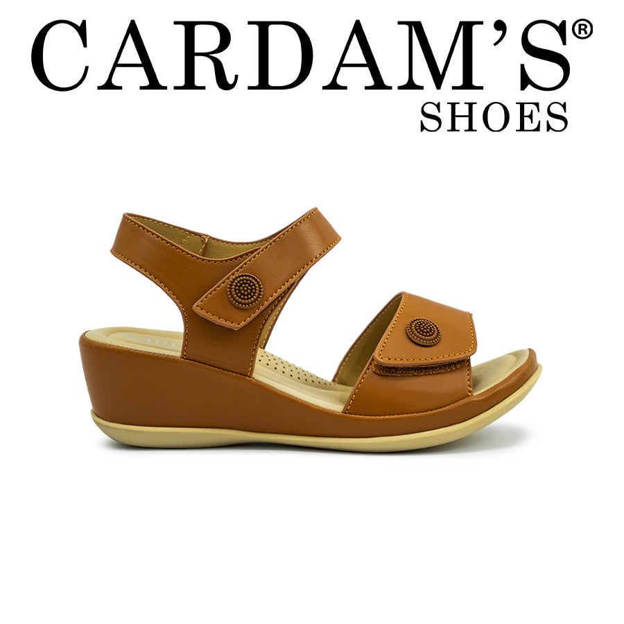 Women's Wedge Sandals CLY 27959 Bone/Tan C1