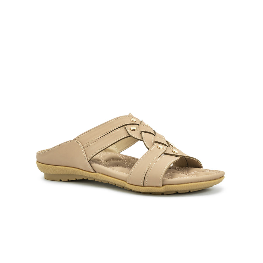 Women's Flat Sandals CLY 23261 Black/Old Rose C1