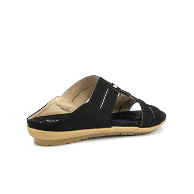 Women's Flat Sandals CLY 23261 Black/Old Rose C1