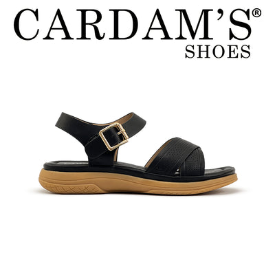 Women's Flat Sandals CLY 28907 Black/Old Rose C2