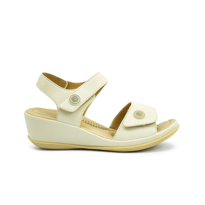 Women's Wedge Sandals CLY 27959 Bone/Tan C1
