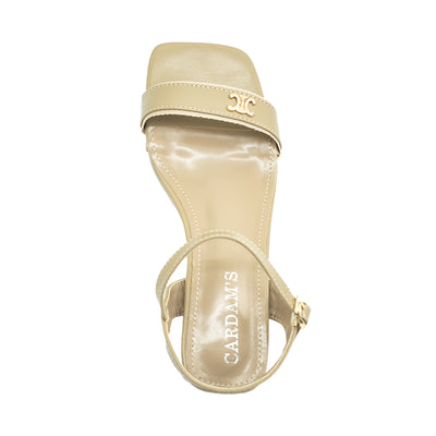 Women's Heeled Sandals CLY 28861 Taupe C1