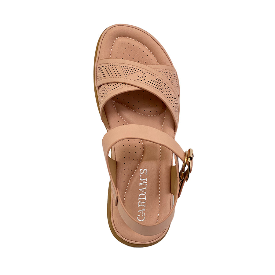 Women's Flat Sandals CLY 28907 Black/Old Rose C2