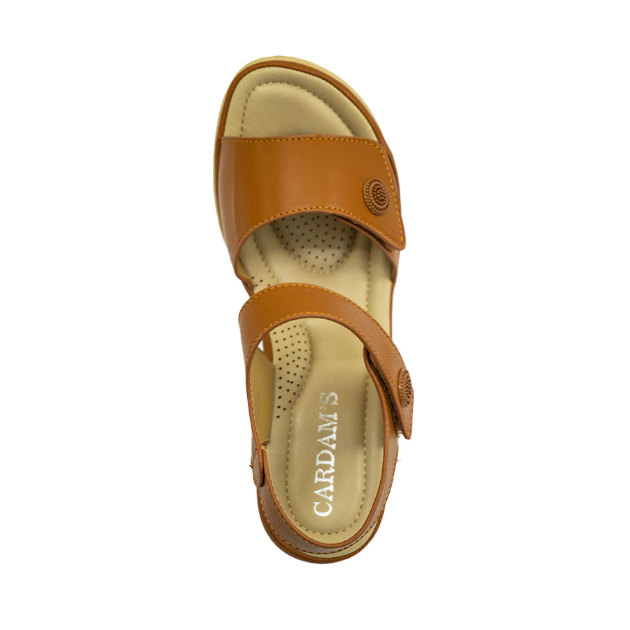 Women's Wedge Sandals CLY 27959 Bone/Tan C1