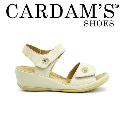 Women's Wedge Sandals CLY 27959 Bone/Tan C1
