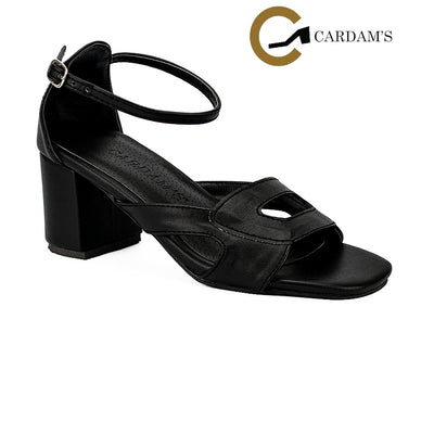 Cardams ECLC CN 00208 Beige/Black Women Heeled Sandals