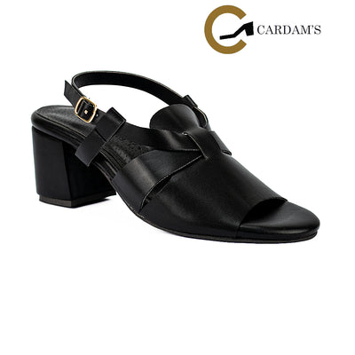 Cardams ECLC CN 00209 Black/Mocha Women Heeled Sandals