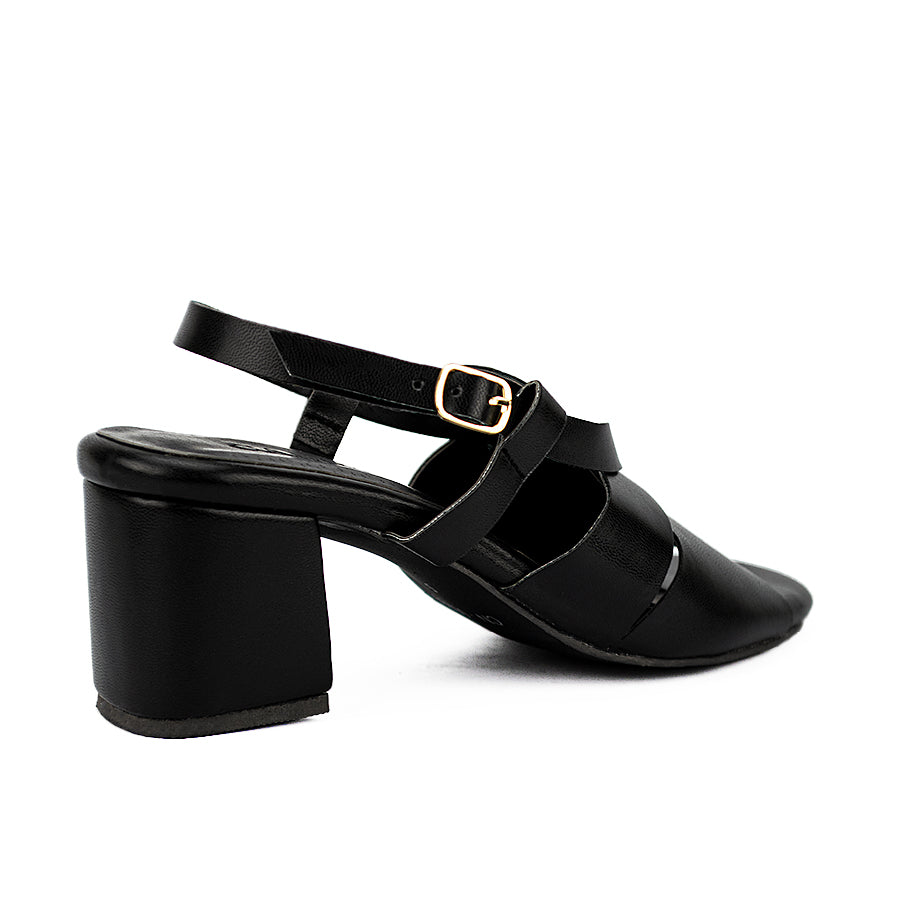 Cardams ECLC CN 00209 Black/Mocha Women Heeled Sandals
