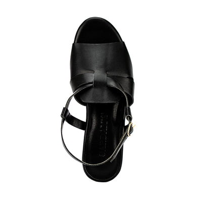 Cardams ECLC CN 00209 Black/Mocha Women Heeled Sandals