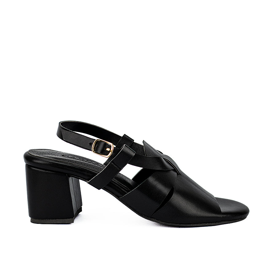 Cardams ECLC CN 00209 Black/Mocha Women Heeled Sandals