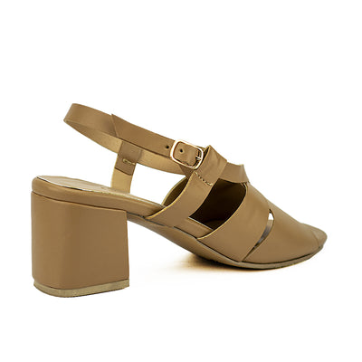Cardams ECLC CN 00209 Black/Mocha Women Heeled Sandals