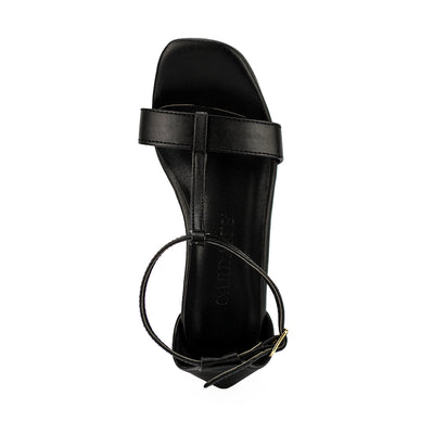 Cardams ECLC CN 00210 Black/Cream Women Heeled Sandals