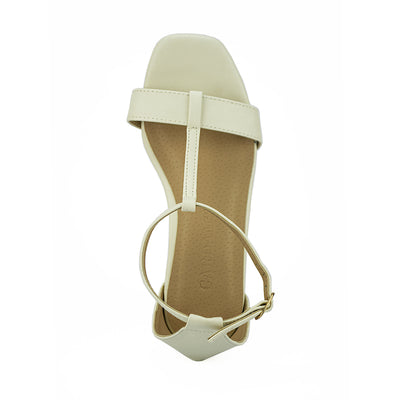 Cardams ECLC CN 00210 Black/Cream Women Heeled Sandals