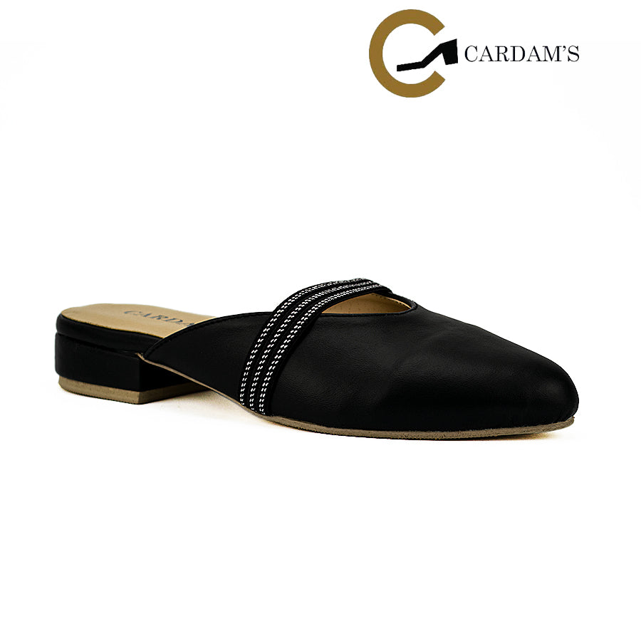 Cardams ECLC LNE 00214 Black/Brown Women Mules