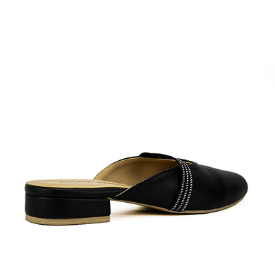 Cardams ECLC LNE 00214 Black/Brown Women Mules