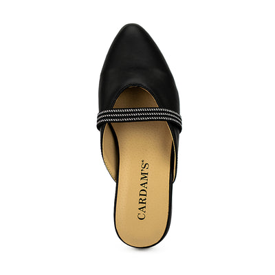 Cardams ECLC LNE 00214 Black/Brown Women Mules