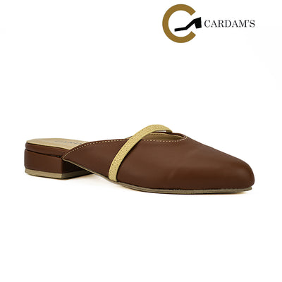 Cardams ECLC LNE 00214 Black/Brown Women Mules