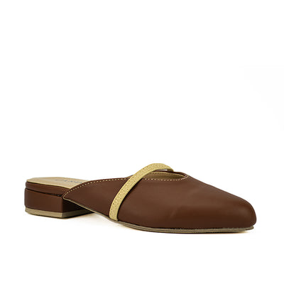 Cardams ECLC LNE 00214 Black/Brown Women Mules
