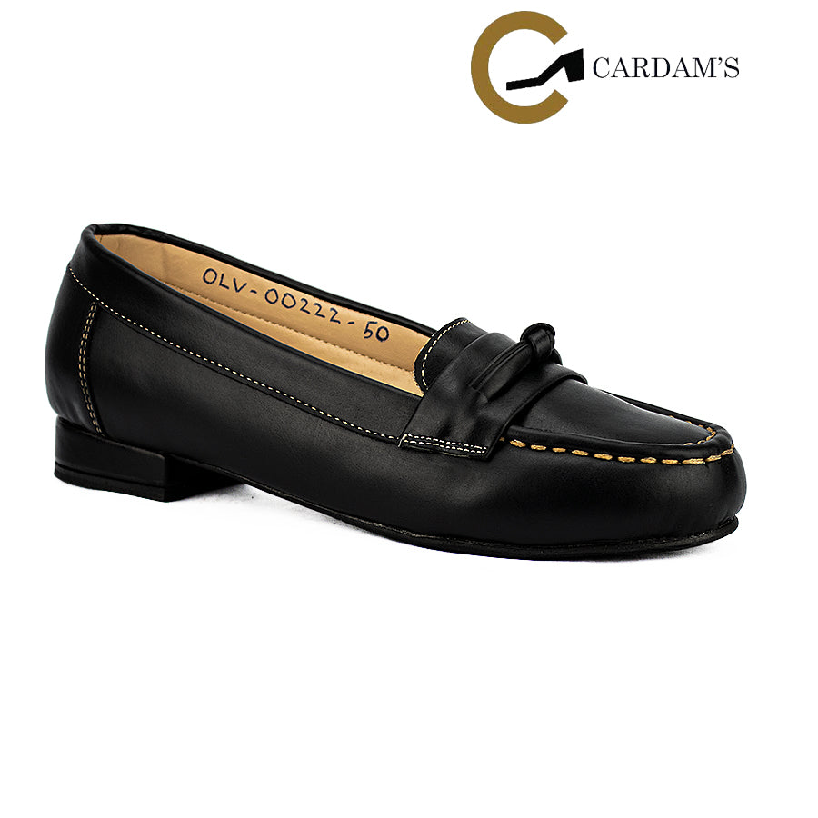 Cardams ECLC OLV 00222 Black/Tan Women Loafers