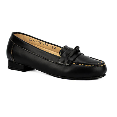 Cardams ECLC OLV 00222 Black/Tan Women Loafers