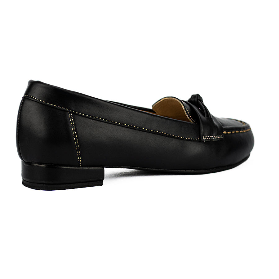 Cardams ECLC OLV 00222 Black/Tan Women Loafers