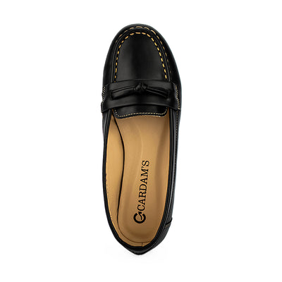 Cardams ECLC OLV 00222 Black/Tan Women Loafers