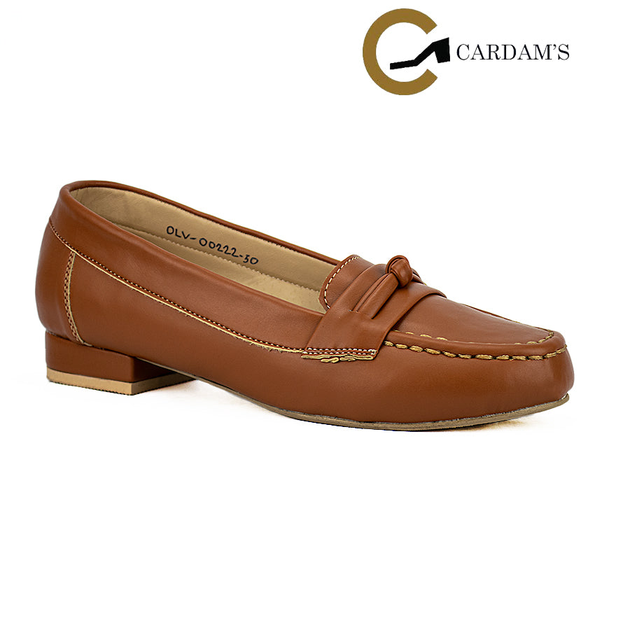 Cardams ECLC OLV 00222 Black/Tan Women Loafers