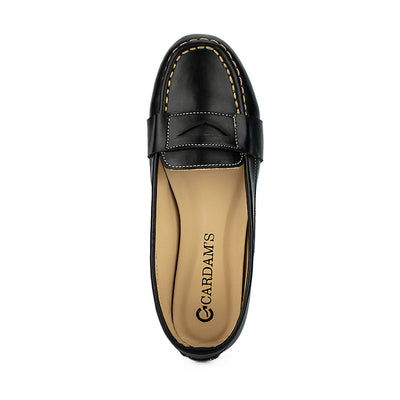 Cardams ECLC OLV 00223 Black/Dark Brown Women Loafers