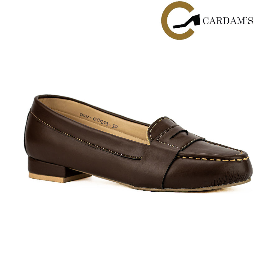 Cardams ECLC OLV 00223 Black/Dark Brown Women Loafers