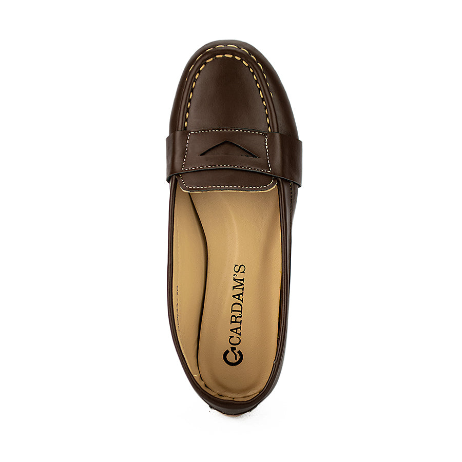 Cardams ECLC OLV 00223 Black/Dark Brown Women Loafers