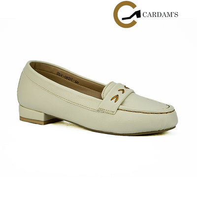 Cardams ECLC OLV 00225 Brown/Off White Women Loafers