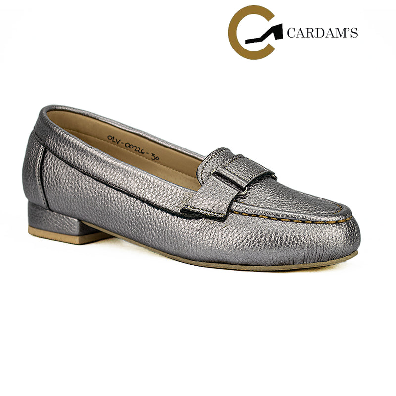 Cardams ECLC OLV 00226 Gray/Mocca Women Loafers