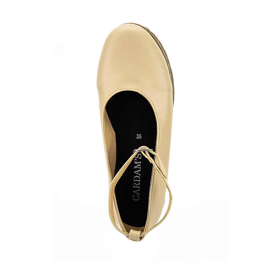 Cardams ECLC RSS 00216 Beige/Black Women Korean Heeled Sandals