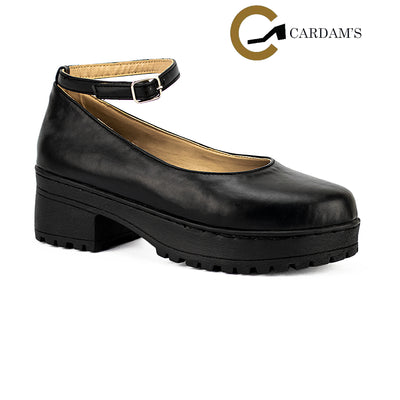 Cardams ECLC RSS 00216 Beige/Black Women Korean Heeled Sandals
