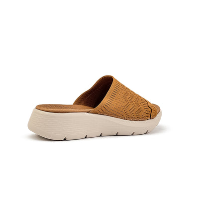 Women's Flat Sandals CLY 28711 Bone/Dark Brown C2