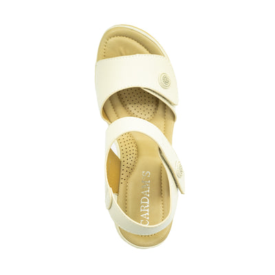 Women's Wedge Sandals CLY 27959 Bone/Tan C1