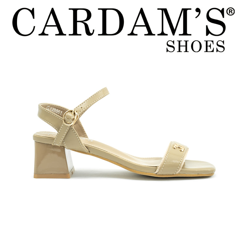 Women's Heeled Sandals CLY 28861 Taupe C1