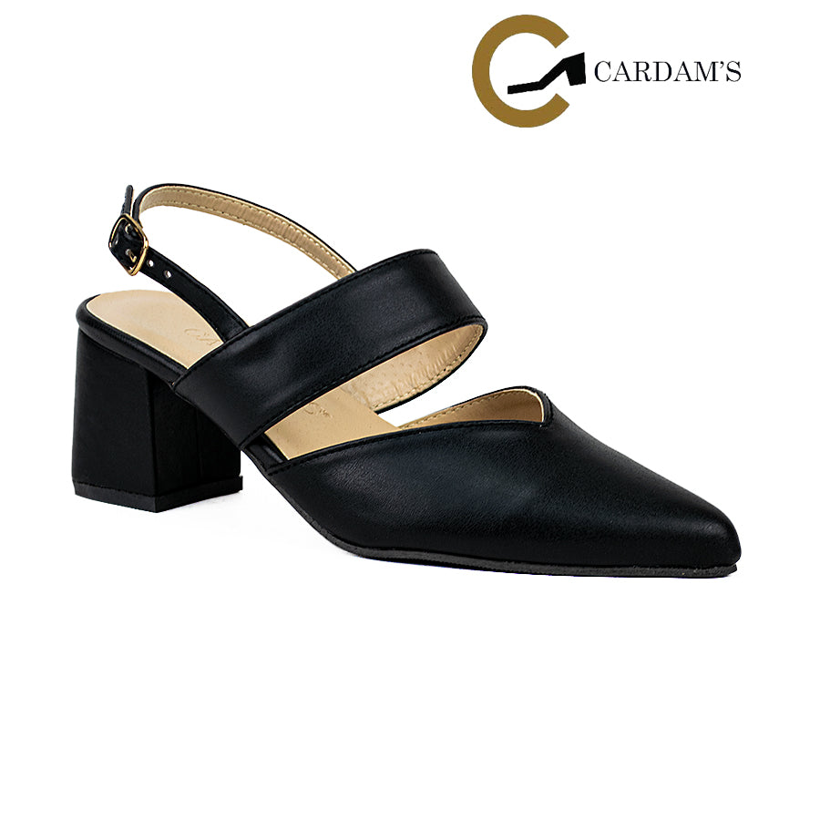 Cardams ECLB CN 00181 Beige/Black Heeled Sandals