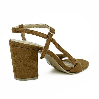 Cardams ECLB LNE 00185 Black/Brown Women Heeled Sandals