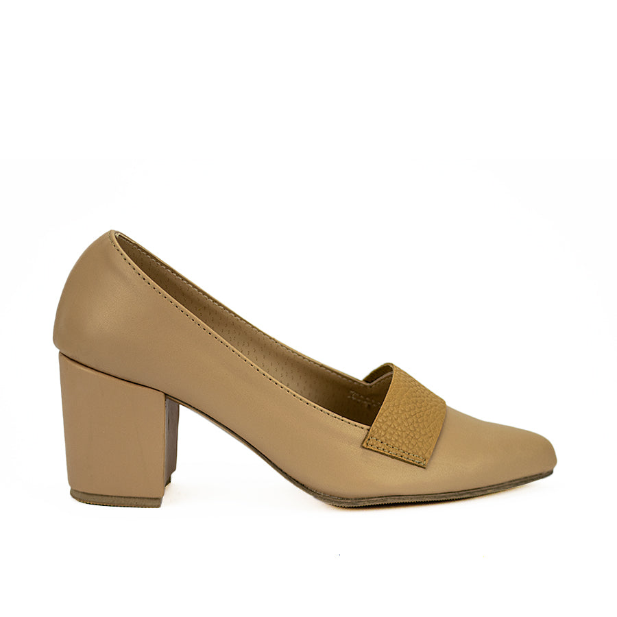 Cardams ECLC CN 00202 Beige/Black Women Pumps