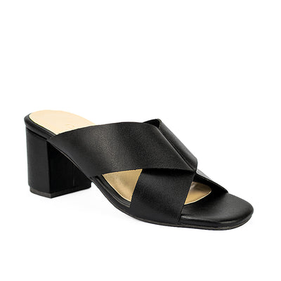 Cardams ECLC CN 00207 Black/Tan Women Heeled Sandals