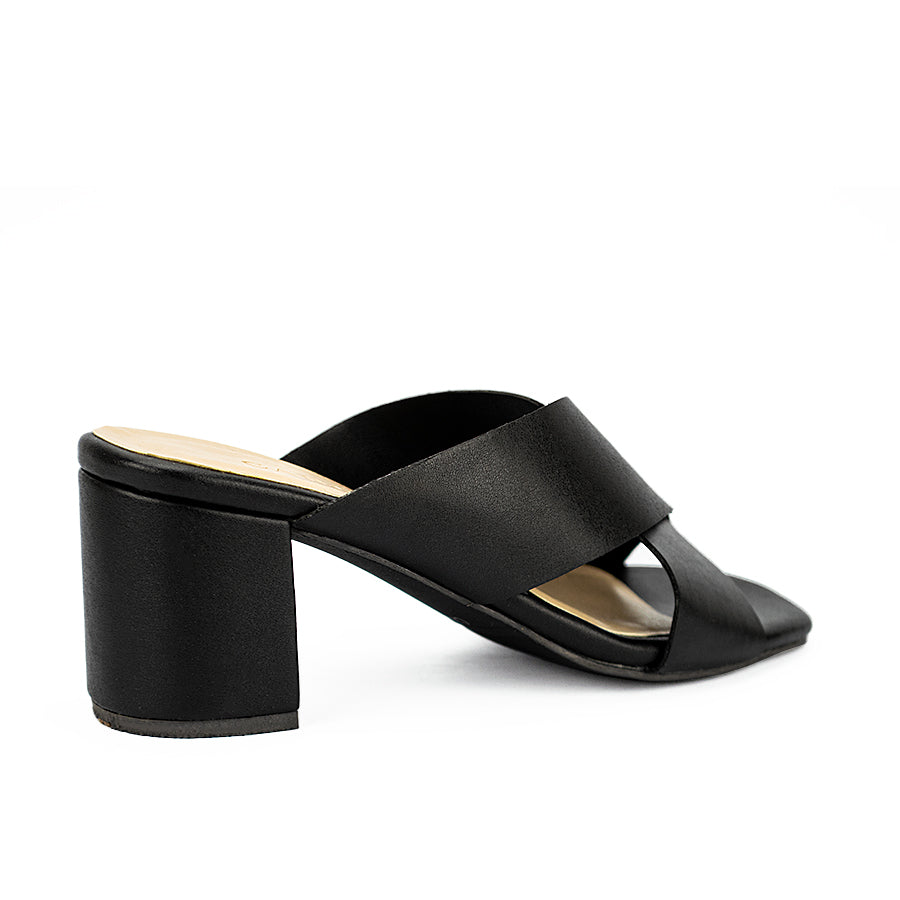 Cardams ECLC CN 00207 Black/Tan Women Heeled Sandals