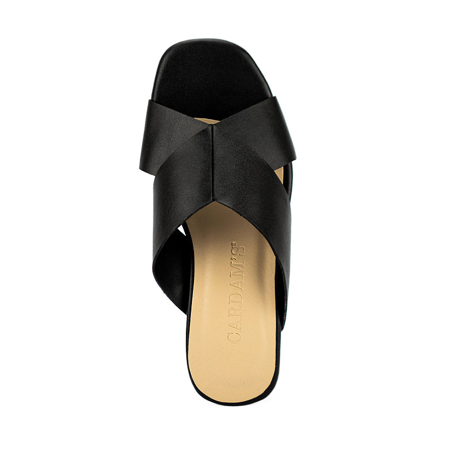 Cardams ECLC CN 00207 Black/Tan Women Heeled Sandals