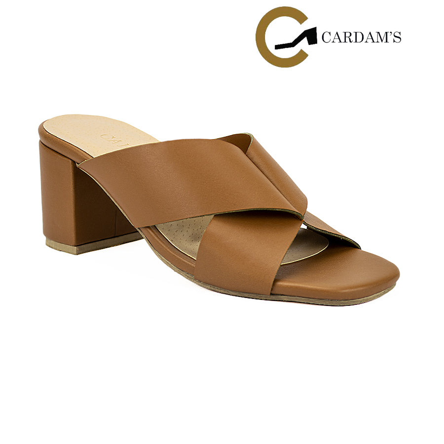 Cardams ECLC CN 00207 Black/Tan Women Heeled Sandals