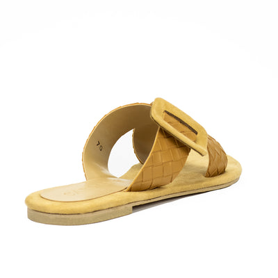 Cardams ECLA CN 00018 Beige/Navy Blue Women Flat Sandals
