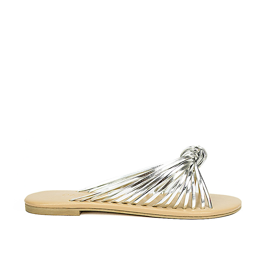 Cardams ECLA LNE 00030 Aqua Blue/Gold/Silver Women Flats Sandals