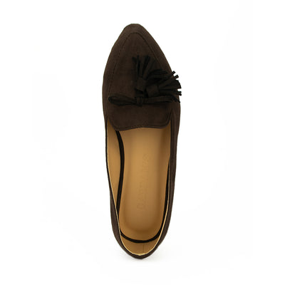 Cardams ECLA CN 00063 Dark Brown Women Flats