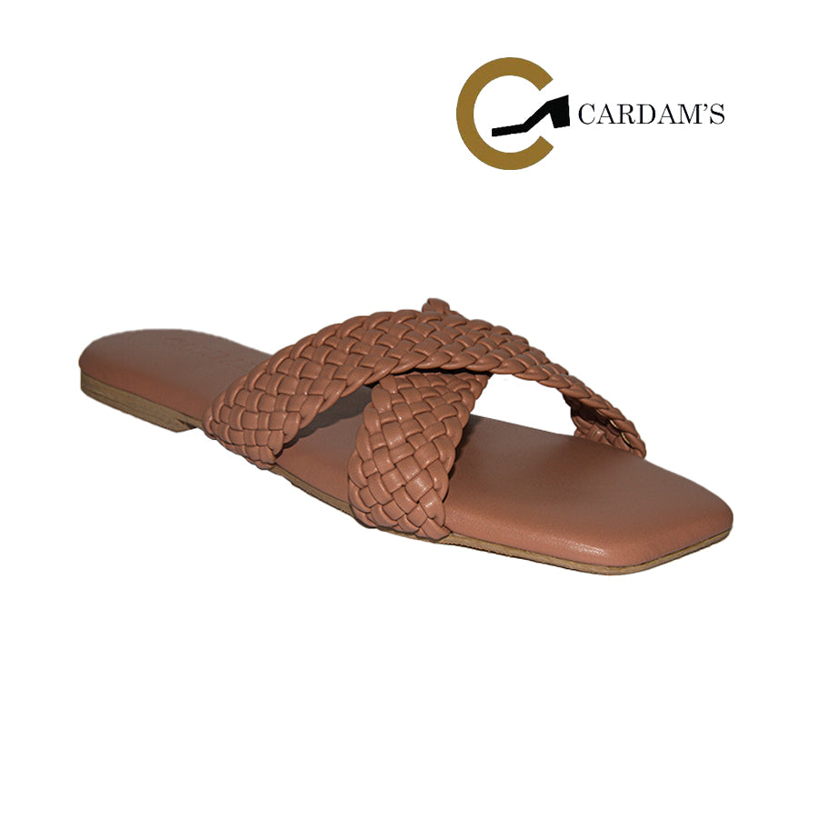 ECLB ERM 00092 Old Rose/Tan Women Flats Sandals