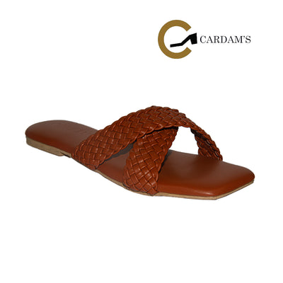 ECLB ERM 00092 Old Rose/Tan Women Flats Sandals