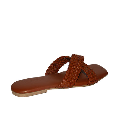 ECLB ERM 00092 Old Rose/Tan Women Flats Sandals